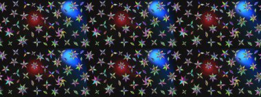 Tekstil, kumaş, kapaklar, duvar kağıtları, baskı, naylon, koleksiyon defteri, örgü, dekupaj için güzel bir eskiz. Küçük gri ve mavi renkte güzel bir besin torbası deseni, çiçekler. Millefleurlar.