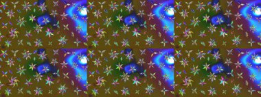 Küçük çiçekte güzel bir desen. Çiçekli bahar çiçekleri. Motley illüstrasyonu. Küçük renkli çiçekler. Moda baskıları için zarif bir şablon.