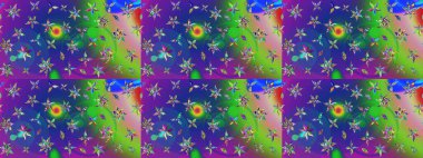 Renkli Bahar Teması eskiz kalıbı. Raster güzel kumaş deseni çiziyor. Çiçek deseni. Düz Çiçek Elementleri Tasarımı.