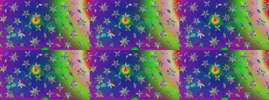 Robot resim. Raster illüstrasyonu. Küçük çiçekte sevimli çiçek deseni var..