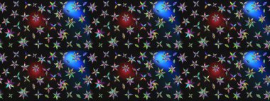 Tekstil, kumaş, kapaklar, duvar kağıtları, baskı, naylon, koleksiyon defteri, örgü, dekupaj için güzel bir eskiz. Küçük gri ve mavi renkte güzel bir besin torbası deseni, çiçekler. Millefleurlar.