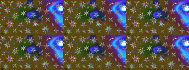 Küçük çiçekte güzel bir desen. Çiçekli bahar çiçekleri. Motley illüstrasyonu. Küçük renkli çiçekler. Moda baskıları için zarif bir şablon.