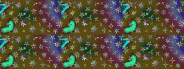 El çizimi Raster çizimi. Çizim çiçek deseni duvar kağıdı, web sitesi arka planı, ambalaj kağıdı, davetiye, broşür, afiş veya web sitesi için kullanılabilir. Karalama elementleri.