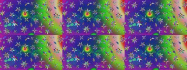 Robot resim. Raster illüstrasyonu. Küçük çiçekte sevimli çiçek deseni var..