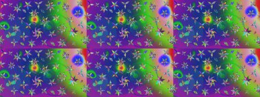 Sınır Kızılderili çiçekli paisley patten. Raster Henna tarzı. Etnik Mandala havlusu. Taslak süsleme izi. Tebrik kartı arkaplanı, boyama kitabı, arkaplan, tekstil için kullanılabilir.