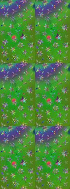 Yatak çarşafları, ceket, paket tasarımı, kumaş ve moda kavramları için tekstil baskısı. Eskiz modeli etnik tasarım. Çiçekleri, deniz kabukları, mandalaları ve suluboya efektleri olan deniz altyapısı.