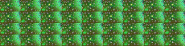 Raster illüstrasyonu. Asya tekstil tarzında. Raster illüstrasyonu. Çiçek desenli çizim. Yeşil ve mavi renkte çiçekler.