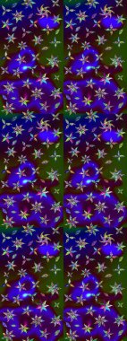 Raster illüstrasyonundaki çiçek desenli çizim. Güzel kumaş deseni. Renkli Bahar Teması eskiz kalıbı. Düz Çiçek Elementleri Tasarımı.