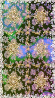 Tarafsız ve gri renklerde kusursuz desen. Doğu tarzı arabesk tarzında altın elementler. Kusursuz altın desenli bukleler. Raster altın pürüzsüz desen.