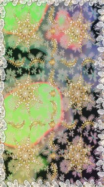 2019 Noel 'i, kar tanesi, yeni yıl. Tarafsız ve gri renklerde altın elementlerle klasik, pürüzsüz desen.