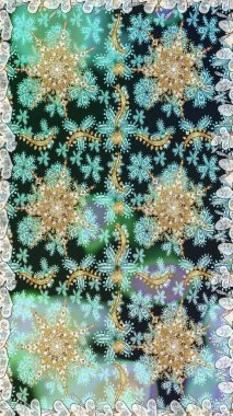 2019 Noel 'i, kar tanesi, yeni yıl. Tarafsız ve gri renklerde altın elementlerle klasik, pürüzsüz desen.