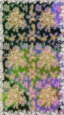 Gri ve nötr renklerde altın tekrarlayan elementler içeren soyut bir arka plan. Kusursuz oryantal klasik altın desen.