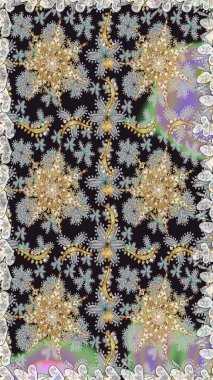 Gri ve nötr renklerde, altın elementlerle klasik, pürüzsüz desen. Noel 2019, kar tanesi, yeni yıl.