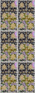 Gri ve nötr renklerde altın element. Antika altın tekrarlanabilir duvar kağıdı. Barok tarzında altın çiçek süsü. Damask arkaplanı tekrarlayan kusursuz desen.