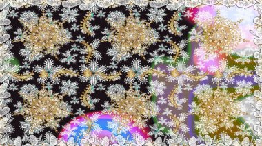 Klasik klasik klasik arka plan. Geleneksel oryantasyon süsü. Kusursuz klasik raster altın desenli. Altın desenli gri ve nötr renkler ve altın elementler.