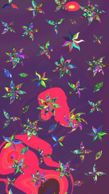 Güzel suluboya çiçekler, parlak boya... İnspipurple ve pembe çiçek desenli eskiz arka planı. Raster..