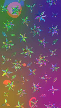 Mor ve mor renkli çiçekler. Küçük çiçekte sevimli çiçek deseni var..