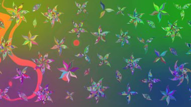 Tony 'nin kumaş kalıbını çiz. Raster illüstrasyonu. Küçük çiçekteki sevimli çiçek deseni. Modaya uygun kumaş deseni.