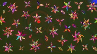 Eskiz geçmişi. Raster illüstrasyonu. Tomurcukları çiçek olan sevimli bir çiçek deseni. Kumaş, tekstil, duvar kağıdı baskısı için. Raster. Antika retro tarzı.