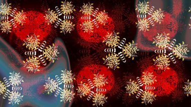 Çiçek kırmızısı ve siyah eskiz deseni. Klasik taslak çizimi. Raster çiçek izi..