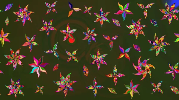 Eskiz geçmişi. Raster illüstrasyonu. Tomurcukları çiçek olan sevimli bir çiçek deseni. Kumaş, tekstil, duvar kağıdı baskısı için. Raster. Antika retro tarzı.