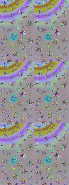 Sevimli çiçek raster deseni. Gri ve nötr renkte çiçekler. Renkli Bahar Teması eskiz kalıbı. Düz Çiçek Elementleri Tasarımı.