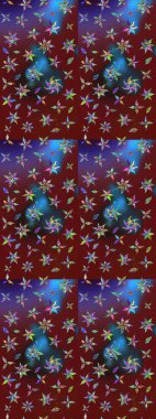 Çiçekleri, deniz kabukları, mandalaları ve suluboya efektleriyle donanma geçmişi. Yatak çarşafları, ceket, paket tasarımı, kumaş ve moda kavramları için tekstil baskısı. Çizim kalıbı etnik tasarım.