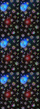 Raster illüstrasyonu. Suluboya, elle çizilmiş. Eskiz arkaplan modeli. Gri ve mavi yapraklı yabani çiçekler.