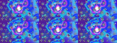 Kumaş, duvar kağıdı ve kağıt üzerine baskı yapmak için gelişen arka plan. Eski usul küçük çiçekli şirin bir eskiz deseni. Moda arka planında parlak buketler. Raster illüstrasyonu.