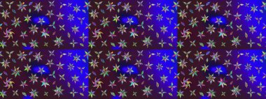 Parlak renkli çiçekleri ve kahverengi ve mavi renkli yaprakları olan harika bir çiçek deseni. Moda baskıları için zarif bir şablon. Modern çiçek arkaplanı. Halk stili.