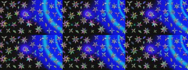 Eskiz arkaplan modeli. Vadinin mavi ve gri renkli çiçekleri. Suluboya, elle çizilmiş. Raster - stok.