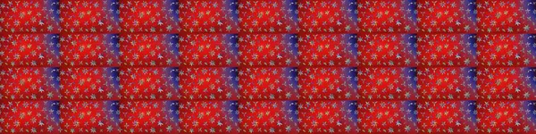 Kırmızı ve mor renkte çiçekler. El çizimi çiçekli soyut çizim kalıbı. Raster illüstrasyonu.