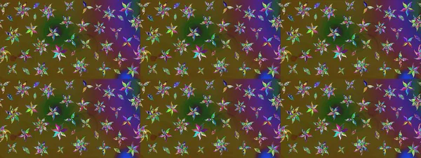 El çizimi Raster çizimi. Parlak elementlerin. Çizim çiçek deseni duvar kağıdı, web sitesi arkaplanı, paket kağıdı, davetiye, broşür, pankart veya web sitesi için kullanılabilir.