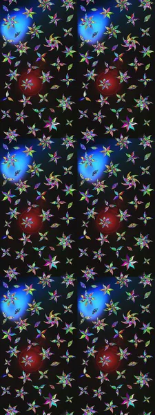 Raster illüstrasyonu. Suluboya, elle çizilmiş. Eskiz arkaplan modeli. Gri ve mavi yapraklı yabani çiçekler.