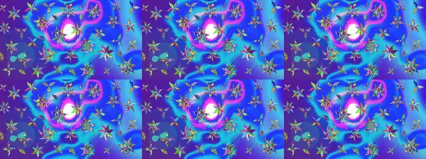 Kumaş, duvar kağıdı ve kağıt üzerine baskı yapmak için gelişen arka plan. Eski usul küçük çiçekli şirin bir eskiz deseni. Moda arka planında parlak buketler. Raster illüstrasyonu.