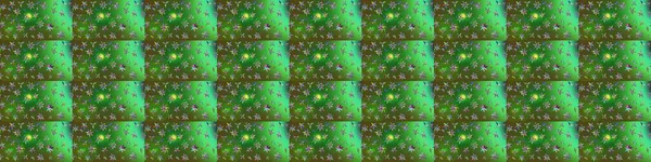 Yeşil ve mavi renkte çiçekler. Renkli Yaz Temalı eskiz kalıbı. Düz Çiçek Elementleri Tasarımı. Sevimli çiçek raster deseni.