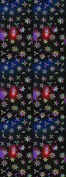 Çiçek desenli raster, gri ve mavi çizgi grafik desenli soyut raster arkaplan. Modern stil dokusu.