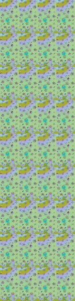 Küçük çiçekteki sevimli çiçek deseni. Tarafsız ve mavi renkte çiçekler. Raster illüstrasyonu.