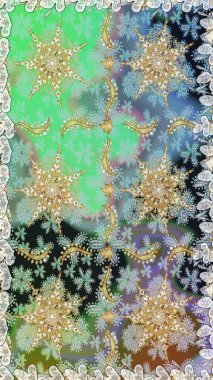 Noel altın kar tanesi kusursuz desen. Kış kar dokusu duvar kağıdı. Sembol bayramı, yeni yıl kutlamaları, altın desenler. Tarafsız ve gri renklerde altın kar taneleri.