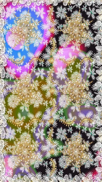 Geleneksel oryantasyon süsü. Klasik klasik klasik arka plan. Kusursuz klasik raster. Tarafsız, gri ve altın desenli..