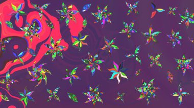 Renkli mor ve mor çizim kalıpları. Tekstil ve kapak tasarımı için mükemmel. Mor ve mor renkli çiçekler. Elle çizilmiş sonbahar çiçeği deseni. Doodle tarzı.