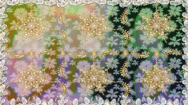 Antika altın tekrarlanabilir duvar kağıdı. Damask pürüzsüz yineleme kalıbı. Tarafsız ve gri renklerde altın element. Barok tarzında altın çiçekli süs..