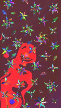 Ev dekoru. Fantezi çiçekli eskiz deseni, doğal duvar kağıdı, çiçek desenli kıvrım çizimi. Paisley el çizimi elementler.