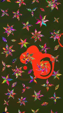 Süslü zentangle çizim dokusu, soyut çiçeklerle süslenmiş. Çiçek deseni duvar kağıdı, desen dolguları ve web sayfası arka planı için kullanılabilir. Şekillendirilmiş çiçekli çizim deseni.