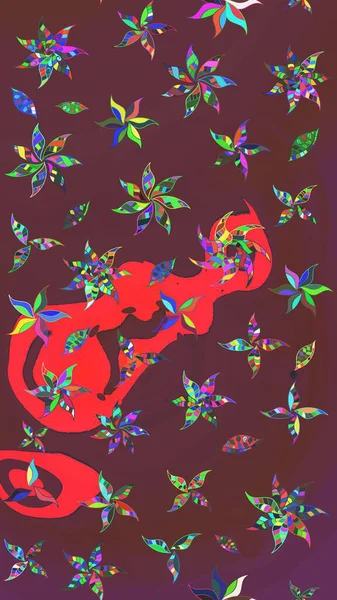 Paketleme, tekstil, duvar kâğıdı için çiçek eskizi. Yumuşak fayans. Klasik çiçek desenli. Raster 'ın taze dokusu. Yumuşak pamuk tasarımı.