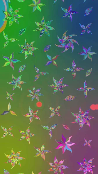 Küçük yeşil ve mavi çiçeklerle oldukça eski bir besin torbası deseni. Tekstil, kumaş, kapaklar, duvar kağıtları, baskı, paket, koleksiyon defteri, örgü, dekupaj için çiçek arkaplanı..