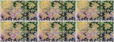 Kusursuz kraliyet lüksü, altın barok kumaş rengi. Altın antika ortaçağ dekoratifi, yapraklar ve gri ve nötr renklerde altın desenli süslemeleri olan pürüzsüz bir desen..