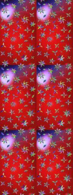 El çizimi Raster çizimi. Parlak elementlerin. Çizim çiçek deseni duvar kağıdı, web sitesi arkaplanı, paket kağıdı, davetiye, broşür, pankart veya web sitesi için kullanılabilir.