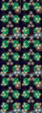 Yumuşak, bahar çiçekleri siyah ve yeşil renklerde. Yaprak ve çiçeklerin suluboya resimleri, siyah ve yeşil renkler üzerine çizimler. Raster illüstrasyonu.