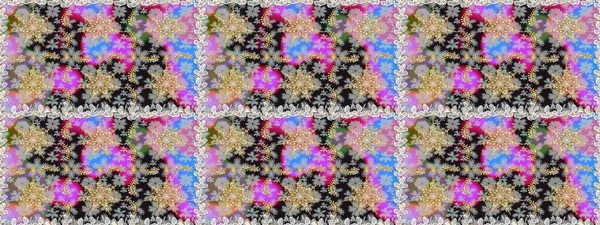 Damask, gri ve nötr renklerde altın soyut çiçek. Raster illüstrasyonu. Süsleme.